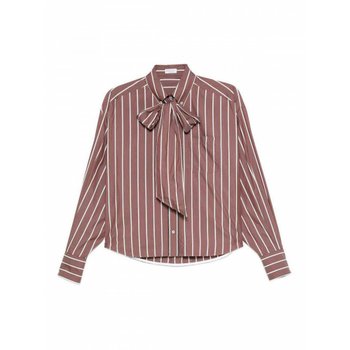 [해외] 여성 셔츠 스트라이프 위드 보우 MP752ND726C029 Dark 레드 /8