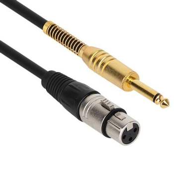 NETmate 464AUF91 XLR 캐논F TS5.5 Mono 마이크 케이블 3m