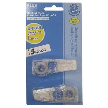 WH-605R-2P 펜맥스수정테이프리필 10EA WH-605R-2P(5mm)