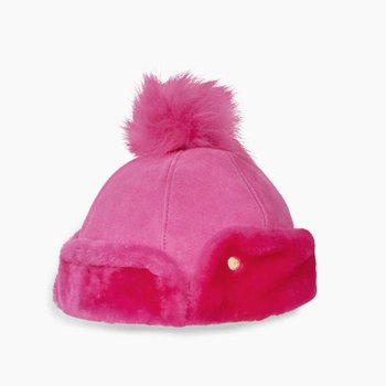 [해외] 어그 키즈 양가죽 팜팜 모자 17395 SHEEPSKIN POM HAT / 브라이트 핑크
