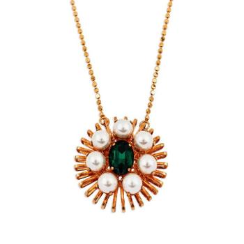 26 FW Anton Heunis 크리스털 장식  펄 네크리스 75255 TP453703122