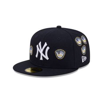 [해외] 뉴에라 Spike Lee x 뉴욕 양키스 월드 시리즈 챔피언스 Gloves 울 59FIFTY 5950 피티드 모자 117