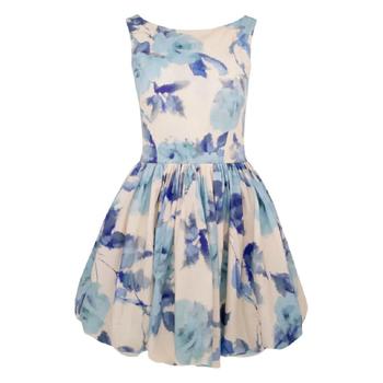 25 FW AZEEZA 아난야 플로럴 패턴 미니 드레스 ANANYAMINIPOPLINBLUEROSE TP442610