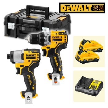 디월트 DCK2110D2T 12Vmax 2.0Ah x2 브러쉬리스 충전콤보세트 DCF801N+DCD701N 키트박스