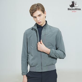 [블랙앤화이트] 남성 립 나일론 안감 자켓 1106GAWN_GREY