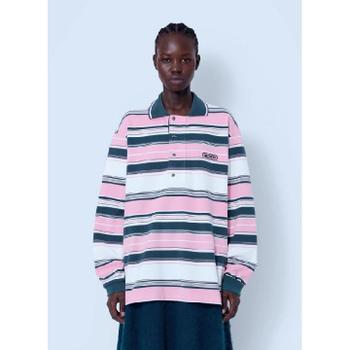 26 FW 라코스테 여성 Runway Loose Fit Striped Pique Polo Shirt AG792 OP DD9H TP877973