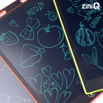 지니큐 12인치 전자노트 전자보드 전자칠판 메모장 낙서장 드로잉패드 컬러글씨 LCD-K1200