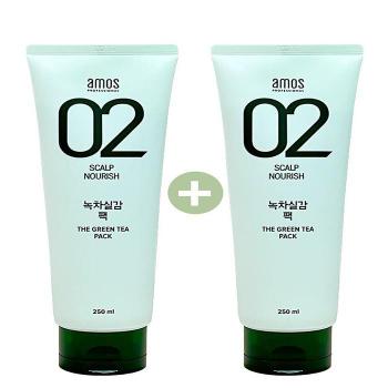 1+1 아모스 녹차실감 팩 250ml 두피 모발 케어 팩(AD) (S42239953)