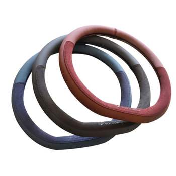 운전대커버 자동차 핸들커버 알칸타라 D컷 운전대 핸들 덮개