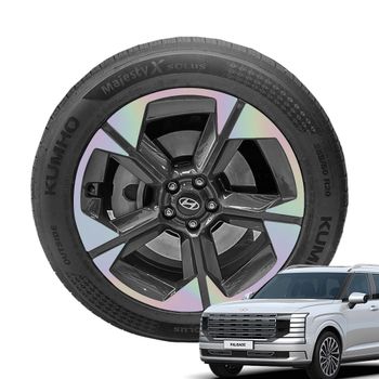 디올뉴 U3L0L7N4 팰리세이드 LX3 용품 휠스티커 차량용 20인치 홀로그램 실버