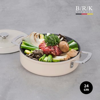 에볼루션 풀 인덕션 전골냄비 24cm (밀크)