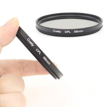 카메라 43mm CPL 필터 편광 렌즈 DSLR 소니 파나소닉 호환 캠코더 미러리스 UV 보호 커버