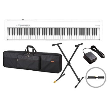 [해외] Roland FP-30X WH 전자 피아노 + 정품 케이스 CB-B88V2 + X 스탠드 KS100B 세트