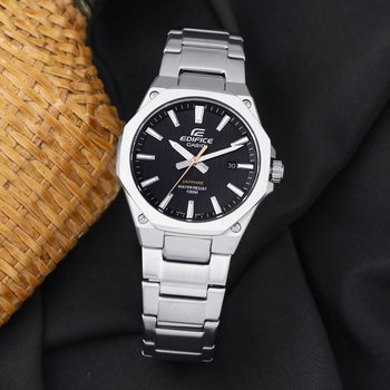 에디피스 EFR-S108D-1A 에얄오크 슬림 경량 블랙 사파이어 글라스 남자 메탈 시계 d