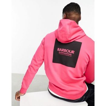 [해외] 바버 인터내셔널 Transfer 드로스트링 후디 후드 with 백 프린트 인 브라이트 핑크 8508351