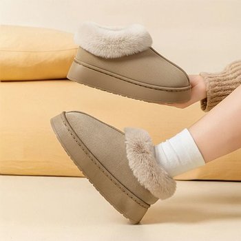 둥근쉐입 포슬리 윈터 부츠 라운드퍼부츠 겨울퍼부츠 포근부츠 퍼부츠여성 둥근코부츠