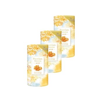 [해외] 쇼슈리키 화장실 방향제 금목서향 400ml x 3개 프리미엄 아로마 방치형