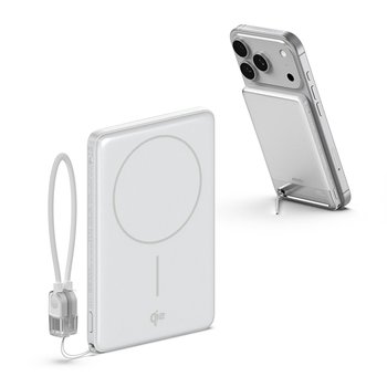 Qi2 15W 맥세이프 초슬림 고속 보조배터리 5000mAh QB510 화이트