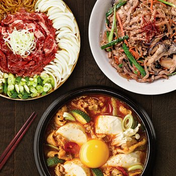 든든한상 SET (서울식불고기전골+소고기버섯잡채+우삼겹순두부찌개) (냉장)