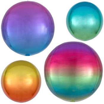 파티장식데코 오브 옹브레 은박풍선 생일풍선 기념일풍선 깜짝행사 생일행사 생일장식용품