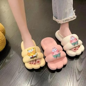 MISO 뚱카롱슬리퍼가벼운 슬리퍼 컴포트 층간소음 사무실 사무실슬리퍼 실내슬리퍼