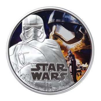 (즉시배송) [순은 SILVER 99.9%] 스타워즈: 깨어난 포스 ‘캡틴 파즈마’ 색채 은화(31.1g)