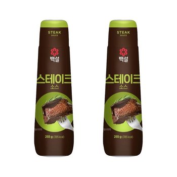 백설 스테이크 소스 255g x2개