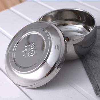 이딜리 584YML99 스텐 밥공기 이중진공 밥그릇 합식기 유광