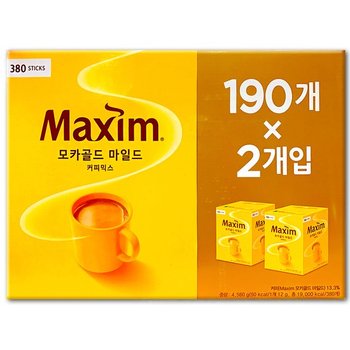 코스트코 맥심 모카골드 마일드 커피믹스 4560g(12g x 380개) 믹스커피 다방커피