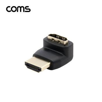 Coms HDMI 젠더연장 MF 꺾임형 샹향 90도