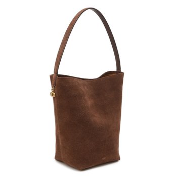 [신세계백화점]AABA5F201W3 [스웨이드백 1위][PANIER] 다크브라운 스웨이드 파니에 버킷백 L