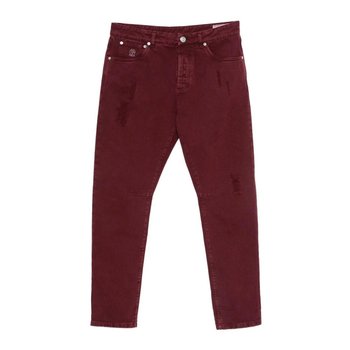 [해외] 남성 스트레이트 레그 다이드 데님 팬츠 M237UX2340C7030 Burgundy /8