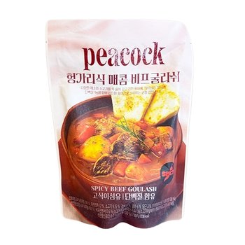 피코크 헝가리식 매콤 비프 굴라쉬 350g x 1개 아이스박스포장