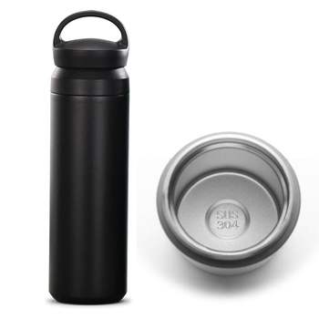 탐블러 500ml 스텐 텀블러 블랙 물샘방지 보온 보냉 손잡이