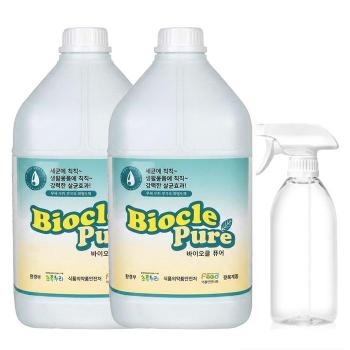 바이오클 퓨어 4L x 2개 + 리필용기 500ml 살균소독제균스프레이 (S51618410)