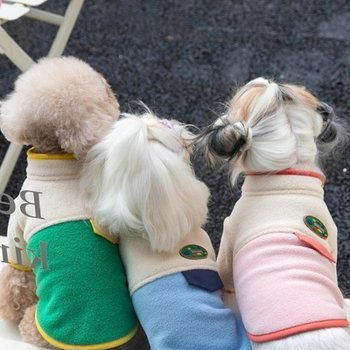 배색 후리스 집업 (XS-3XL)