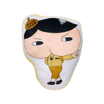 라인프린트 쿠션1 엉덩이탐정 1P 쇼파 의자 거실 베개