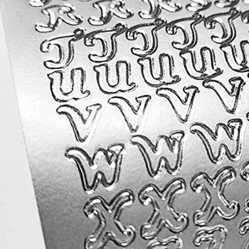 파벳 스티커 실버 이니셜 꾸미기 대문자 빈티지 다꾸 문구/사무용품