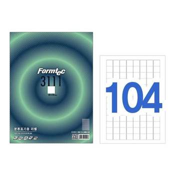 분류표기용 CY10SI63 라벨 LS-3111 100매 104칸 한국폼텍