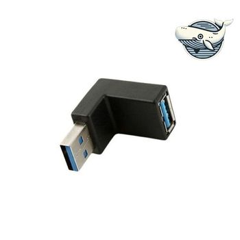 USB 연장 젠더 꺾임형 블랙 하향형 M 안드로이드충전기 아이폰충전기 8핀케이블 USB케이블