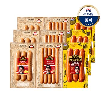 [대림냉장] 하우스N펍 육식맨의 케제크라이너 240g x 3개 + 리얼비엔나 225g x 3개 + 초리조부어스트 240g x 3개
