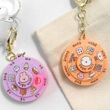 이럴땐 룰렛 가방 장식용 랜덤 게임 돌림판 고리 열쇠고리 소품