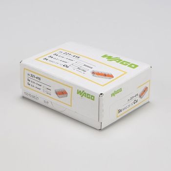 와고 전선 커넥터 221-415 단선 연선 25개입/BOX판매 커넥터