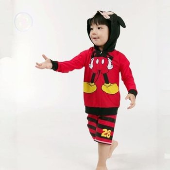 래쉬가드 래시가드 수영복 비치웨어 바캉스 미키 미니마우스 남아 세트 수모 2P MS
