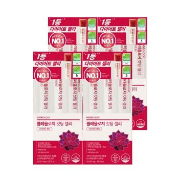 푸드올로지 콜레올로지 컷팅 젤리 3포입 x 4개 여행용 휴대용 (S51590336)