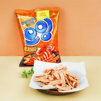 롯데웰푸드 오잉 해물맛 75g / 진한 해물맛 과자