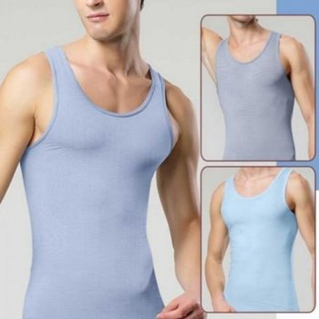남성 인기 인견 폴리메쉬 민소매 감성 조끼 1매 런닝 (WFH4ZZO)