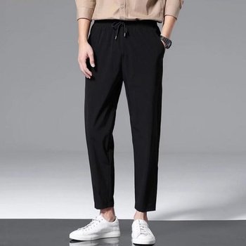 슬랙스 밴딩팬츠 면바지 남성 여성 편한 바지 테이 퍼드핏딩 밴 팬츠 세미와이드 의류 일자