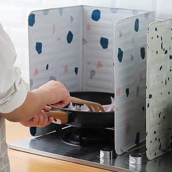 야외 QEI815J3 캠핑 주방 용품 렌지 가드 오염 방지 화이트