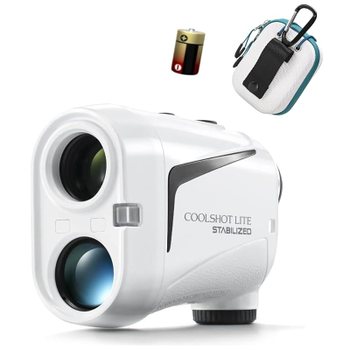 [해외] 골프 레이저 거리 측정기 COOLSHOT LITE STABILIZED 케이스 (CS-CS2 WH) 배터리 CR-2